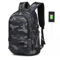 Kono Business Laptop Backpack with USB Charging Port - Camo
