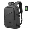 Kono Business Laptop Backpack with USB Charging Port - Dark Grey