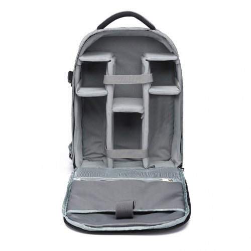 Kono Water Resistant Shockproof DSLR Camera Backpack - Light Grey