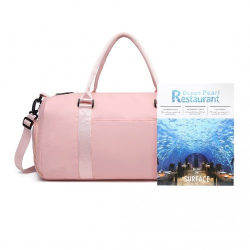 Kono Multi Waterproof Gym bag Carry On Weekend Bag - Pink