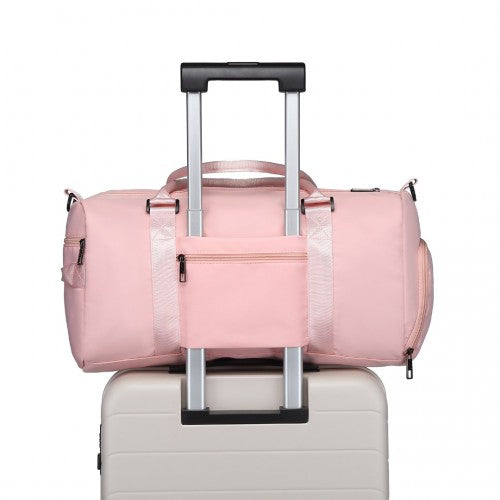 Kono Multi Waterproof Gym bag Carry On Weekend Bag - Pink