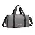 Kono Waterproof Duffel Bag Lightweight Sports Gym Bag With Shoes Compartment - Grey