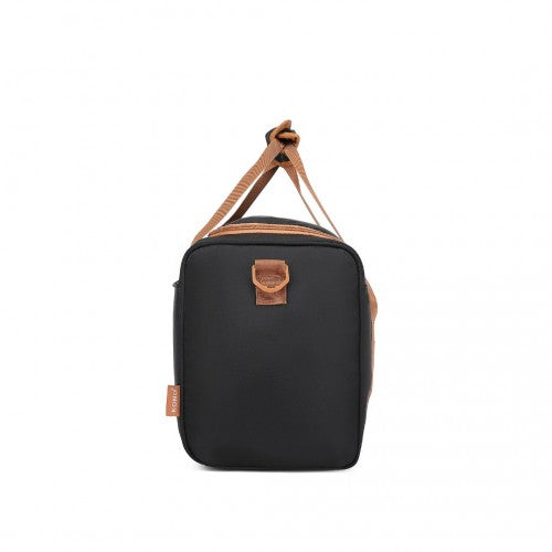 Kono Spacious Travel Storage Bag Handbag - Black And Brown