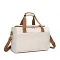 Kono Spacious Travel Storage Bag Handbag - Cream