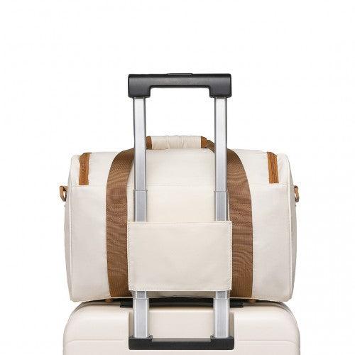 Kono Spacious Travel Storage Bag Handbag - Cream