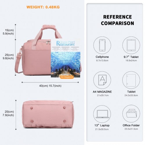 Kono Spacious Travel Storage Bag Handbag - Nude