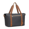 Kono Multifunctional Large Capacity Lightweight Water-Resistant Travel and Gym Duffel Bag with Wet and Dry Separation Compartment - Grey And Brown