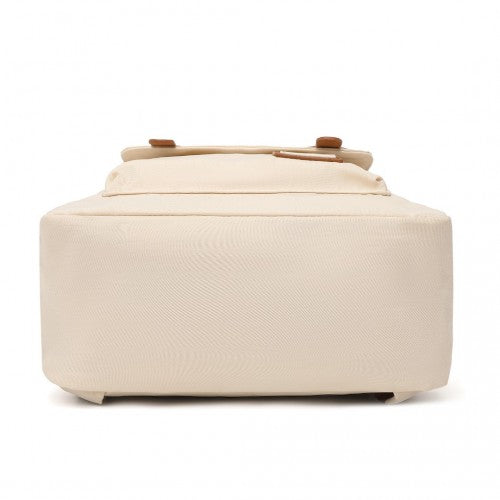 Kono Casual Daypack Lightweight Backpack Travel Bag - Beige And Brown