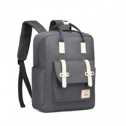 Kono Casual Daypack Lightweight Backpack Travel Bag - Grey