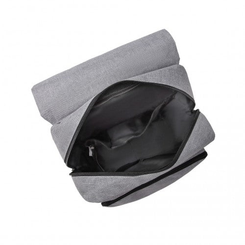 Kono Smart Practical Backpack with USB Chargable Interface - Grey