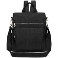 Kono Multi Way Anti-theft Waterproof Backpack Shoulder Bag - Black