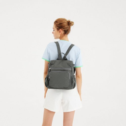 Kono Multi Way Anti-theft Waterproof Backpack Shoulder Bag - Black