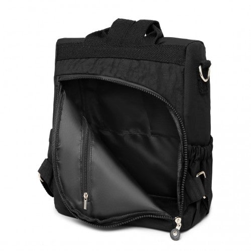 Kono Multi Way Anti-theft Waterproof Backpack Shoulder Bag - Black