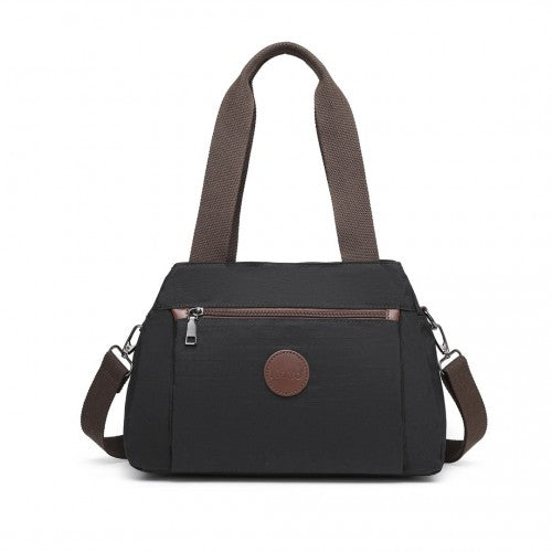 Kono Waterproof Multi-Functional Handbag Cross Body Bag - Black
