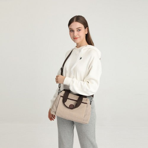 Kono Waterproof Multi-Functional Handbag Cross Body Bag - Khaki