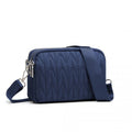 Kono Multi Pocket Waterproof Small Crossbody Bag - Navy