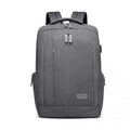 Kono Multi - Compartment Backpack with USB Port - Grey