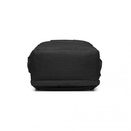 Kono Multi - Compartment Backpack with USB Port - Black