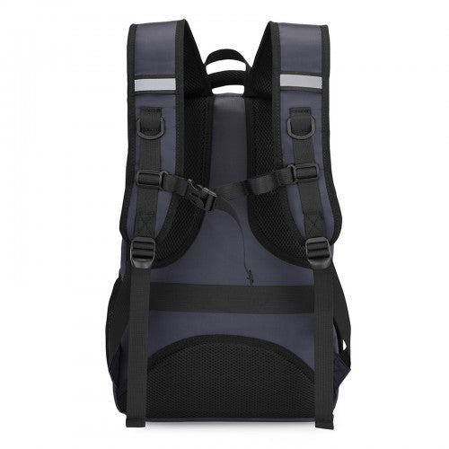 Kono Functional Travel Backpack With USB Charging Port - Navy