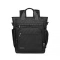 Kono Durable Waterproof Multi Men's Backpack Shoulder Bag - Black