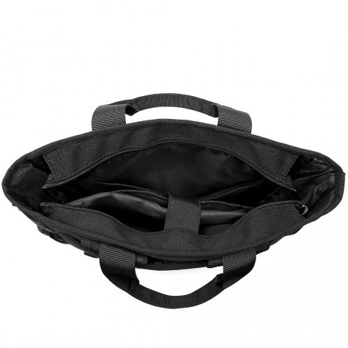 Kono Durable Waterproof Multi Men's Backpack Shoulder Bag - Black