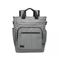 Kono Durable Waterproof Multi Men's Backpack Shoulder Bag - Grey