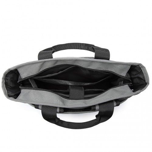 Kono Durable Waterproof Multi Men's Backpack Shoulder Bag - Grey