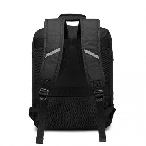 Kono Lightweight Cabin Bag Travel Business Backpack - Black