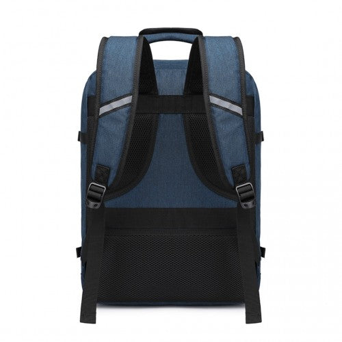Kono Lightweight Cabin Bag Travel Business Backpack - Navy