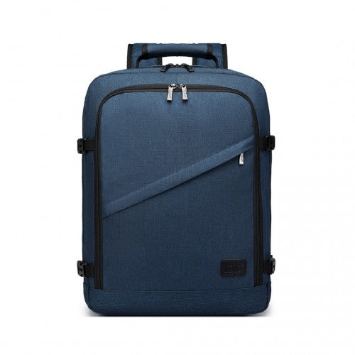 Kono Lightweight Cabin Bag Travel Business Backpack - Navy