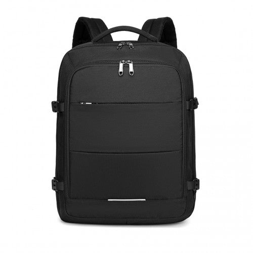 Kono Multi - level High - capacity Cabin Bag Travel Backpack - Black