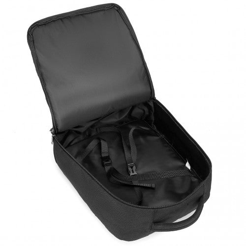Kono Multi - level High - capacity Cabin Bag Travel Backpack - Black