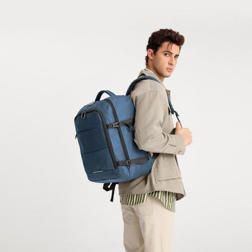 Kono Multi - level High - capacity Cabin Bag Travel Backpack - Navy