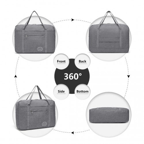 Kono Foldable Waterproof Storage Cabin Travel Handbag - Grey