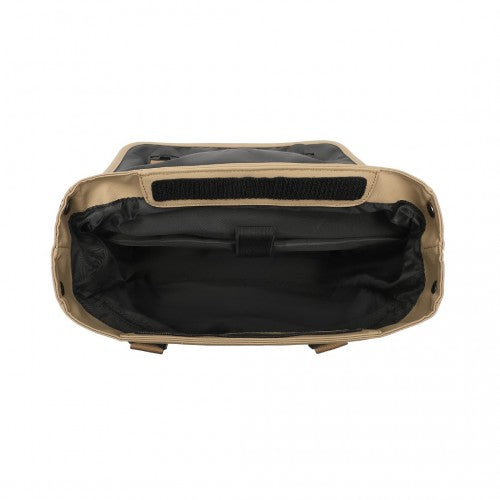Kono PVC Coated Water - resistant Streamlined And Innovative Flap Backpack - Khaki