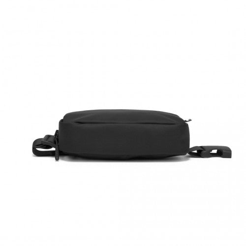 Kono Sleek And Stylish Minimalist Classic Waterproof Waist Pack - Black