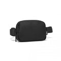 Kono Sleek And Stylish Minimalist Classic Waterproof Waist Pack - Black