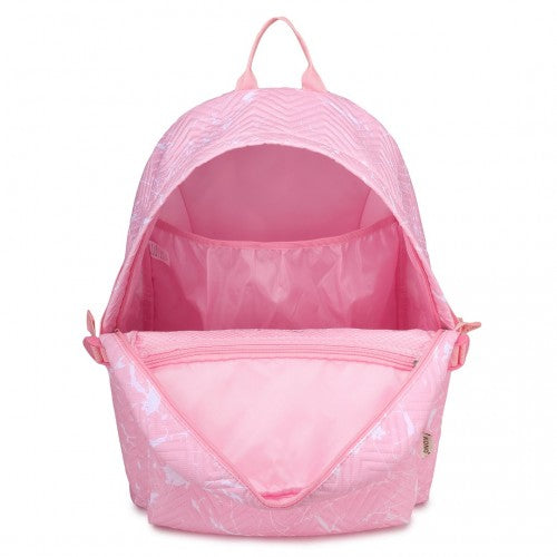 Kono Water - Resistant School Backpack With Secure Laptop Compartment - Pink