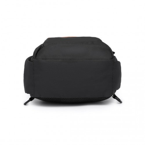 Kono Water - Resistant Ultra - Thin Lightweight Sling Chest Bag with Reflective Trim - Black