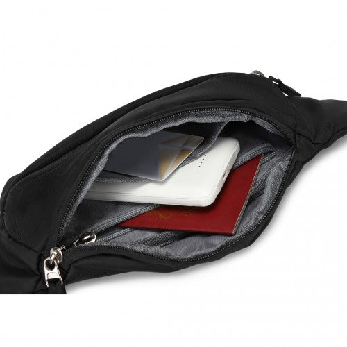 Kono Ultimate Traveler's Backpack with Detachable Waist Pack and Integrated USB/Type - C Charging Ports - Black