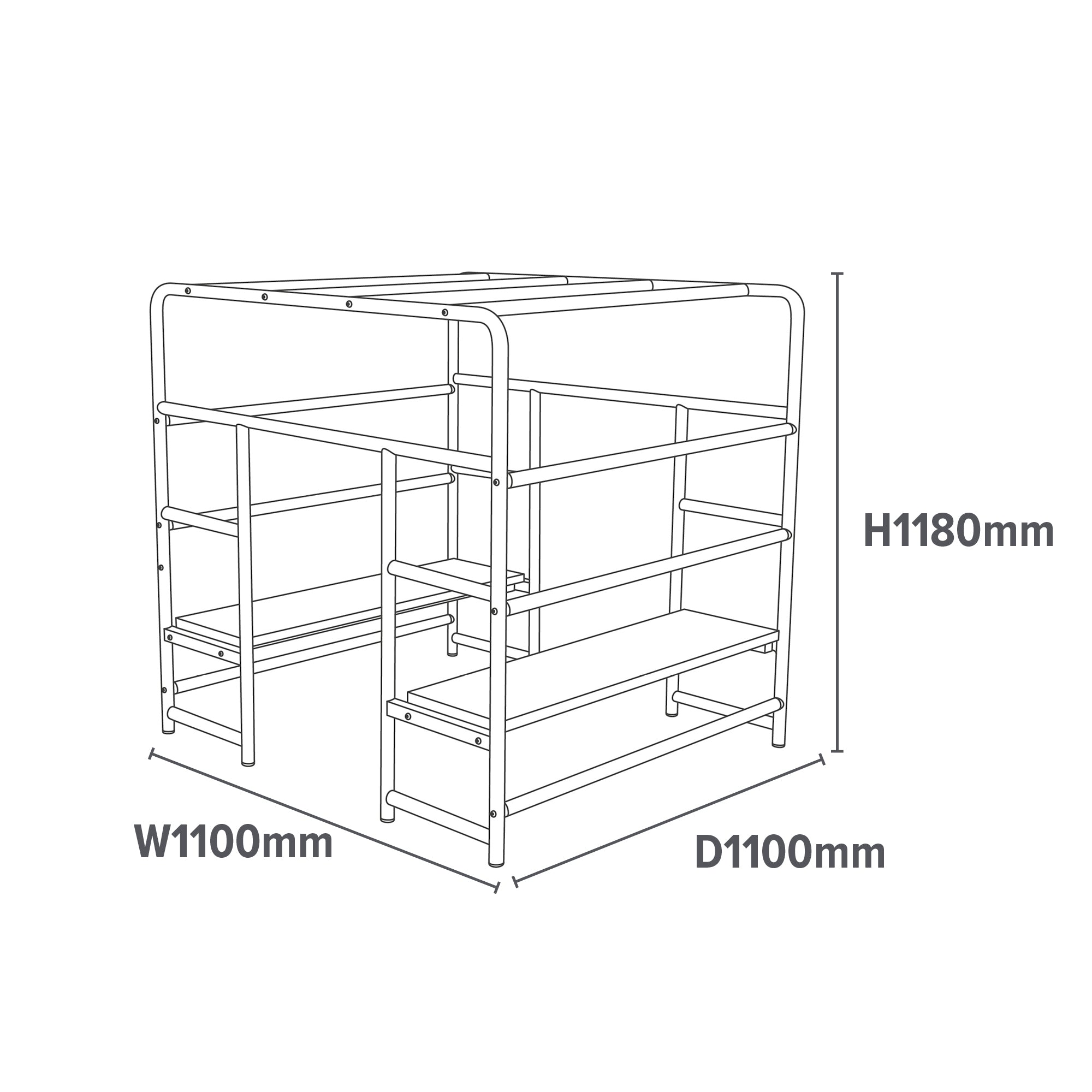 Kids Activity Cube Climbing Frame – Multipurpose Indoor Outdoor Adventure Play