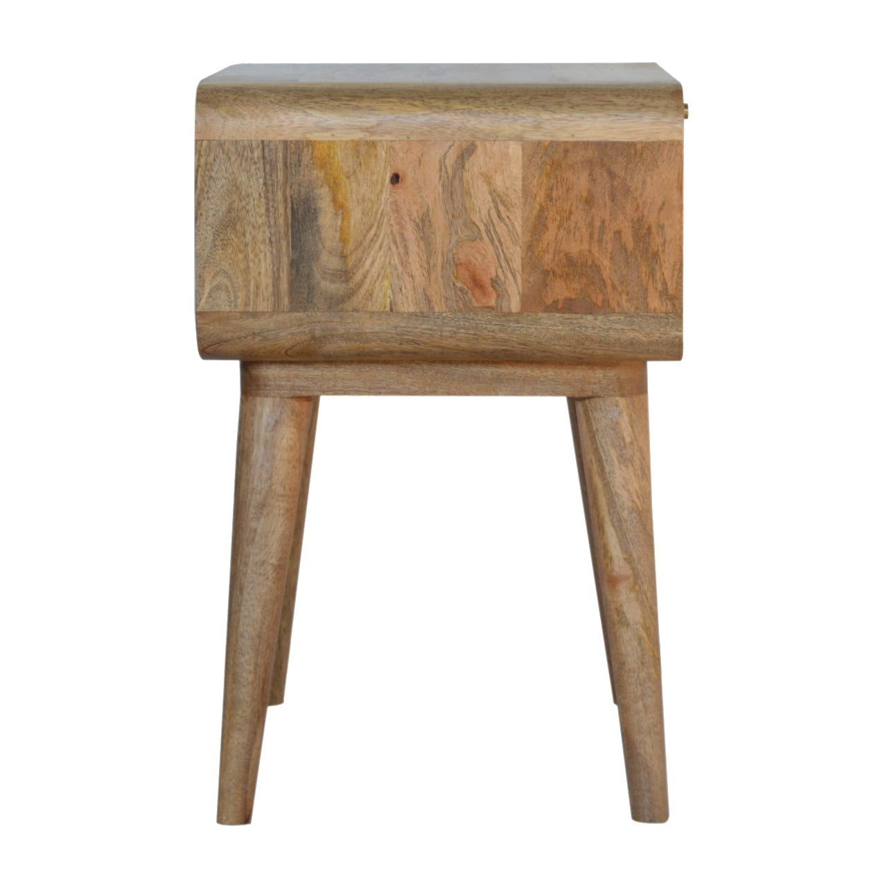 Handcrafted Rattan Bedside with 1 Drawer, Solid Wood, Minimalist Look
