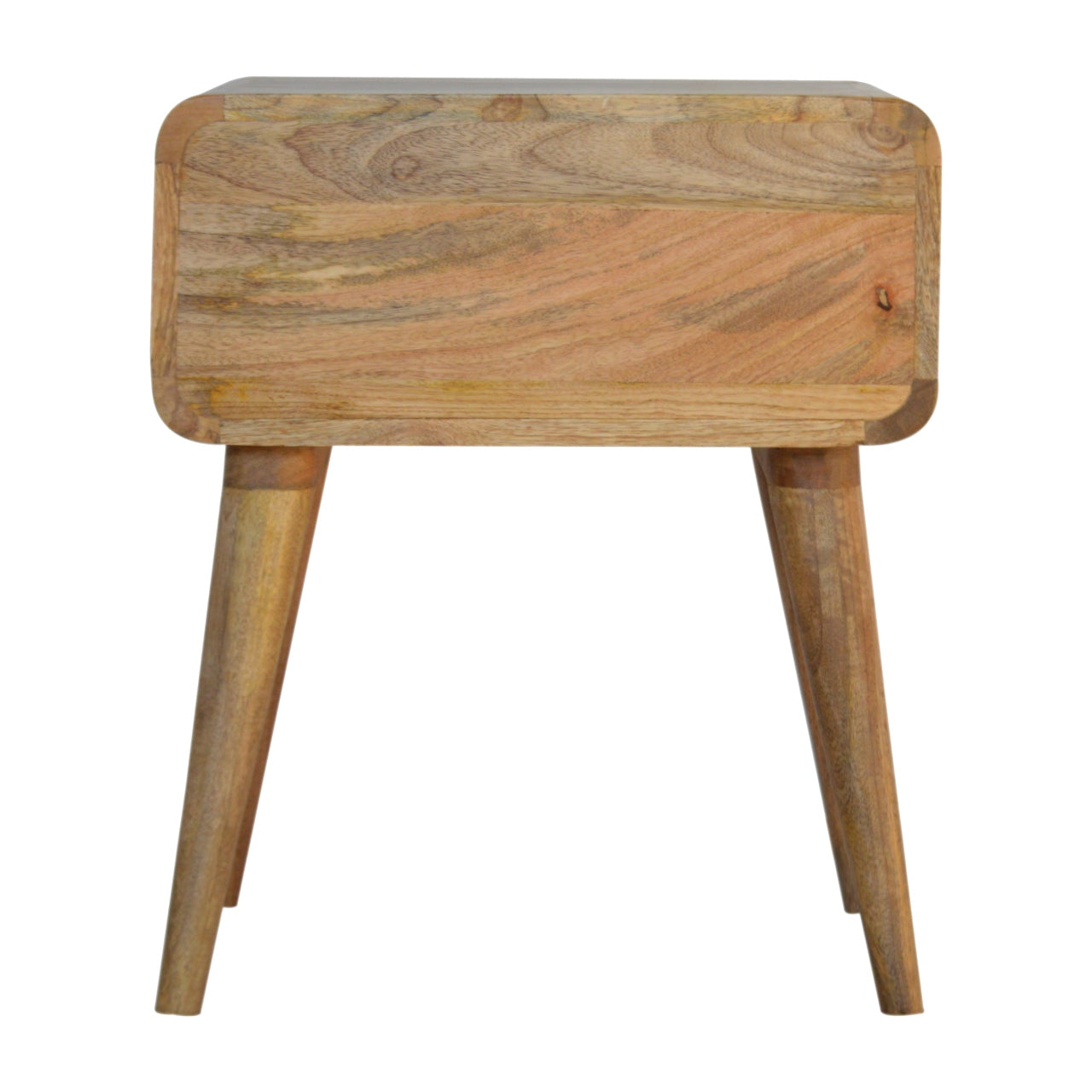 Handcrafted Rattan Bedside with 1 Drawer, Solid Wood, Minimalist Look