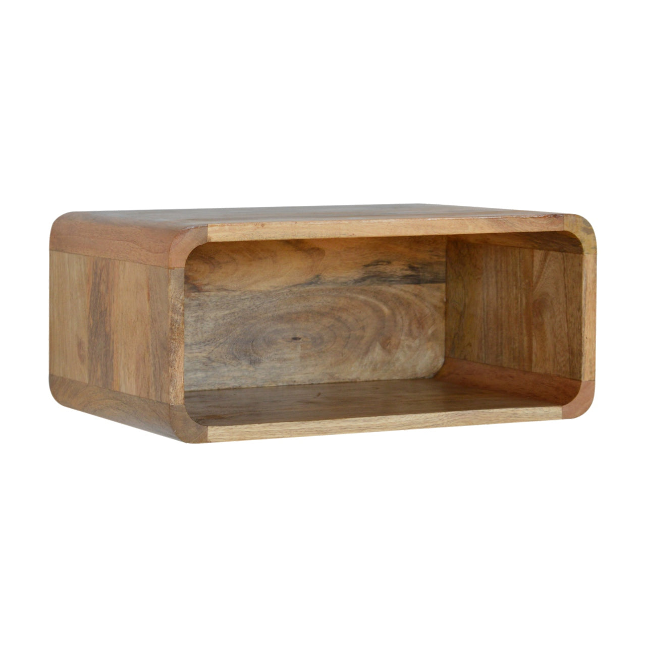 Wall Mounted Open Bedside - Handmade Solid Wood shelf