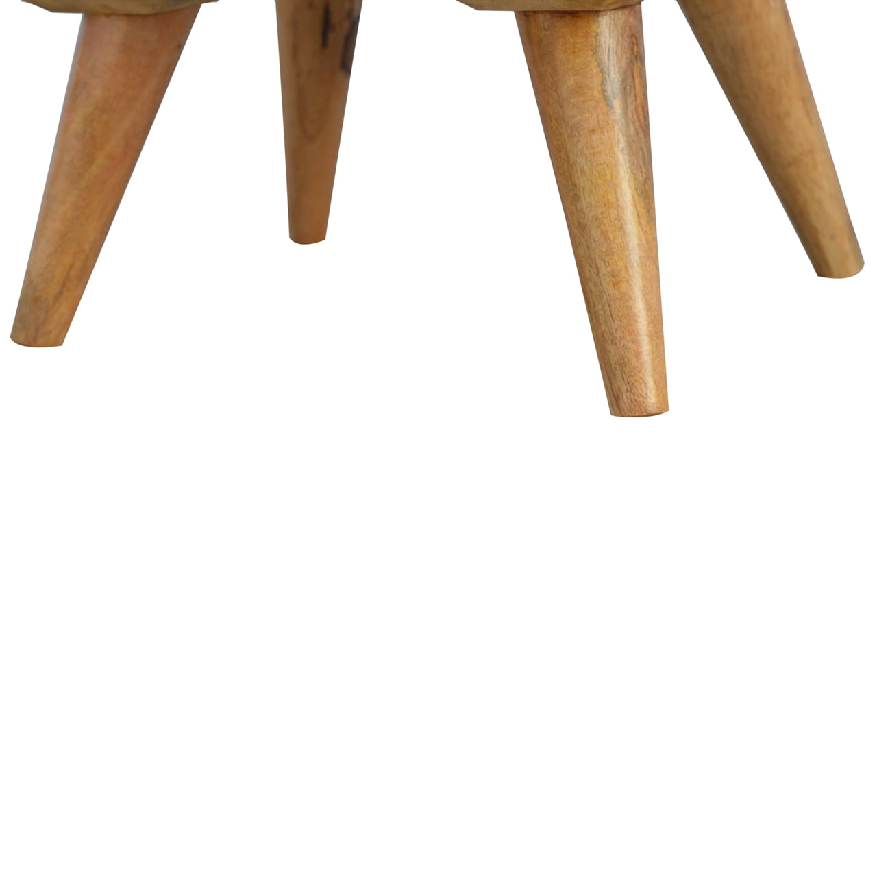 Nordic Style Bedside Table with 4 Drawers, Handmade Solid Wood