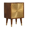 Manila Gold Bedside - Solid Wood 2 Drawer Nightstand