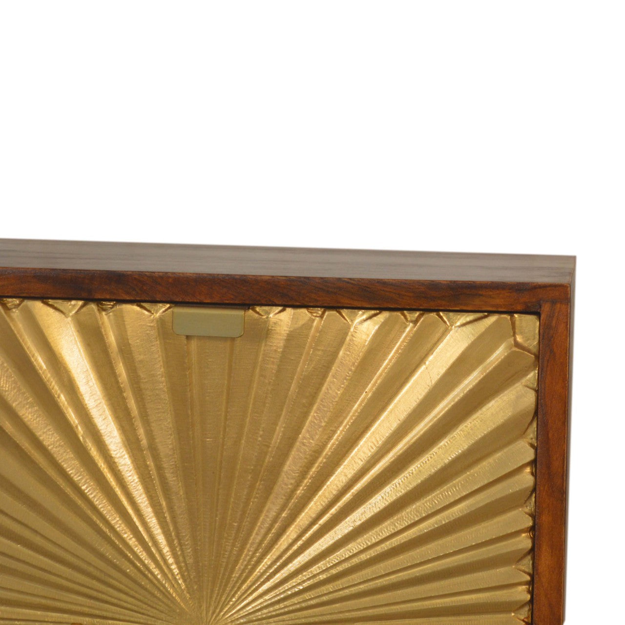 Manila Gold Bedside - Solid Wood 2 Drawer Nightstand