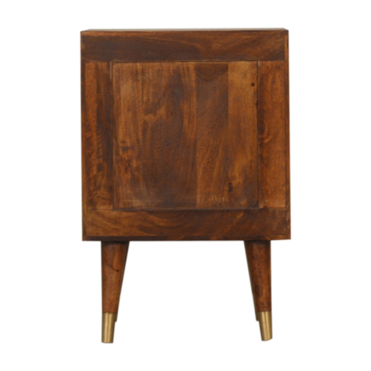 Manila Gold Bedside - Solid Wood 2 Drawer Nightstand