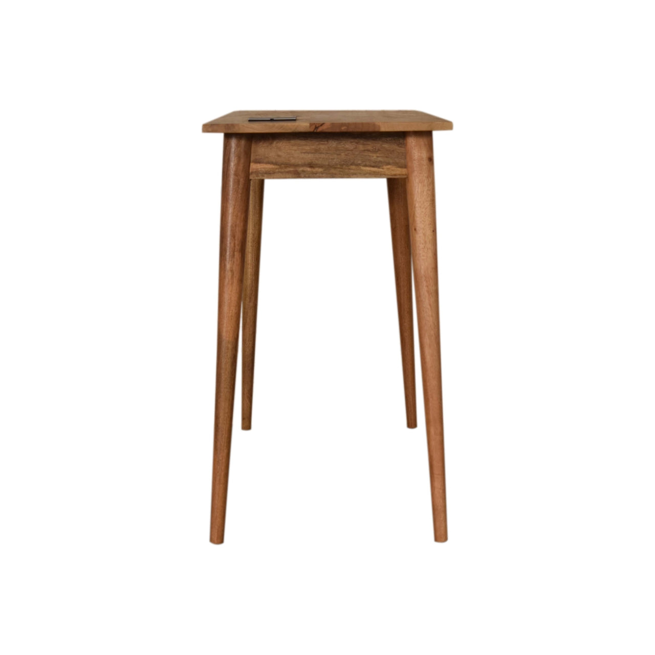 2 Drawer USB & Socket Writing Desk with Storage, Handmade Solid Wood - Ofice Desk