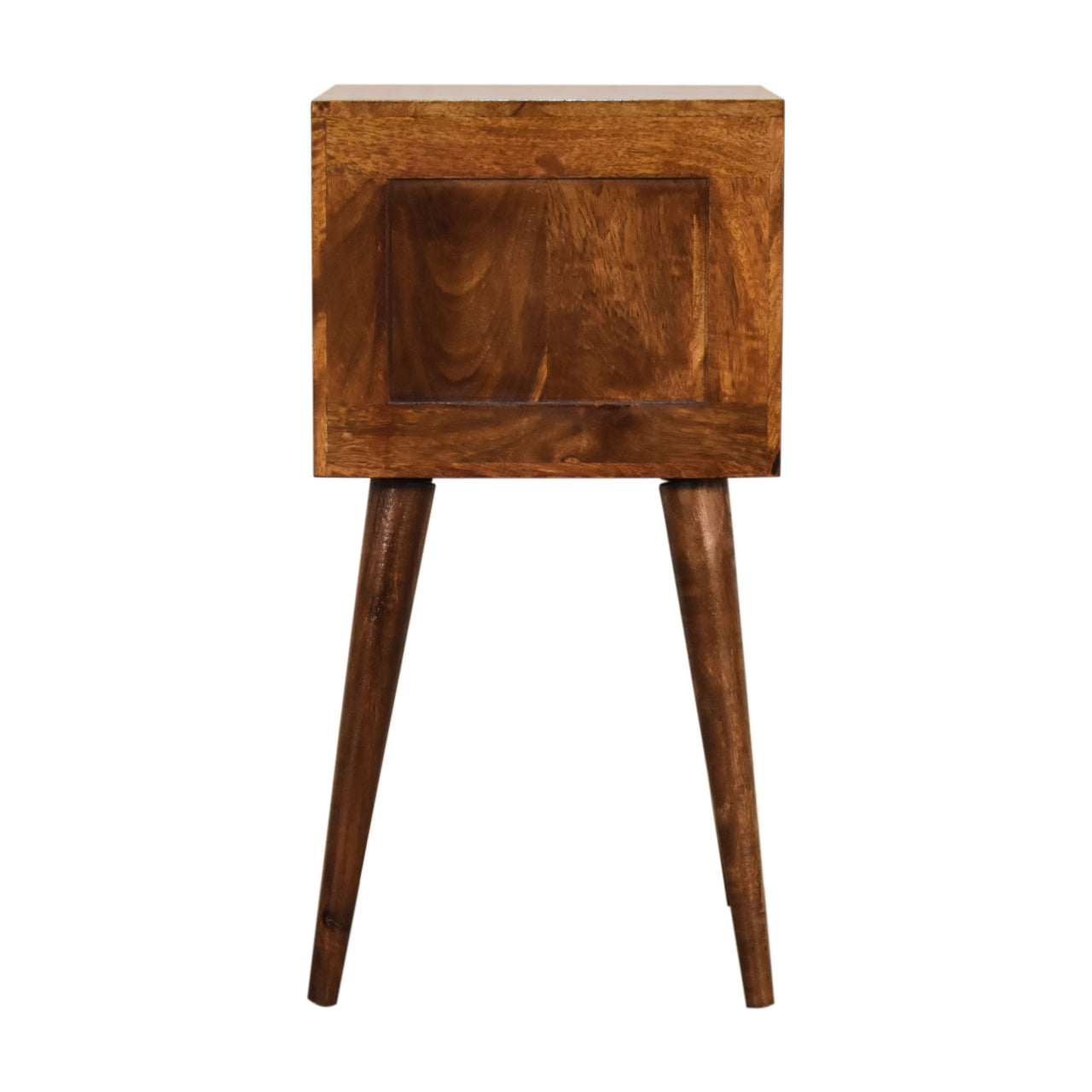Mini 2 Drawer Chestnut Bedside from Solid Wood - Nordic Design